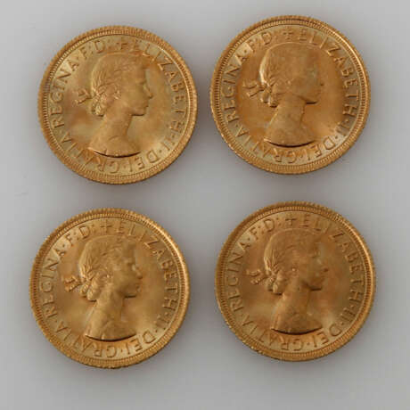 GB/GOLD - 4 x 1 Sovereign, - photo 1