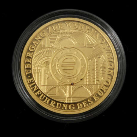 BRD/GOLD - 2 x 100 Euro 2002 F, Währungsunion, - Foto 3
