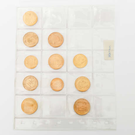 GOLDLOT 11 Münzen, ca. 63,63 g fein, bestehend aus: - Foto 1