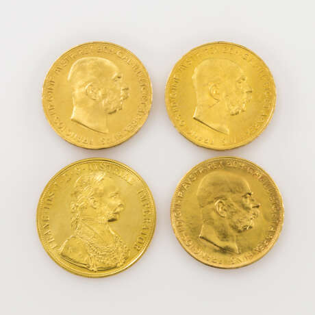 Österreich/GOLD - Lot mit ca. 255,6 g fein, 15 x 1/4 Unze Philharmoniker, - photo 2