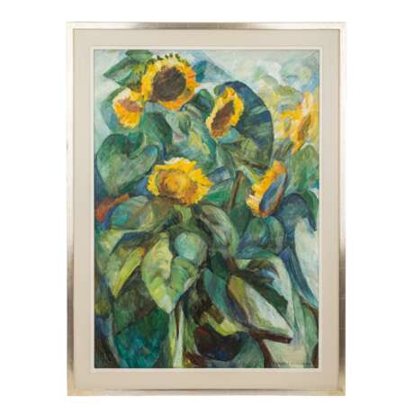 LAUBENGEIGER, FRIEDRICH (geb. 1929), "Sonnenblumen in meinem Garten", - photo 2