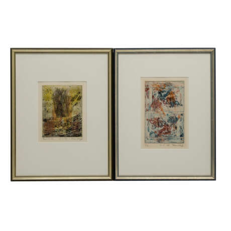 KÜNSTLER/IN 20. Jahrhundert, 2 Abstrakte Kompositionen, - Foto 1
