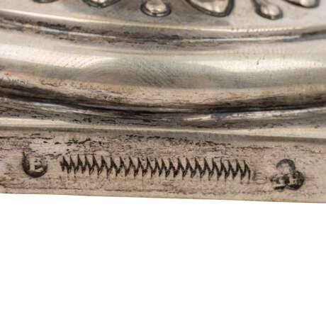 ERFURT Paar klassizistische Silberleuchter, Ende 18. Jahrhundert - Foto 5