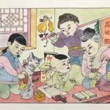 “Chinese watercolor Children send gifts to soldiers of the people's Army ser. Of the twentieth century.” - photo 4