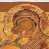 Gottesmutter von Wladimir mit vergoldetem Silberoklad - photo 3
