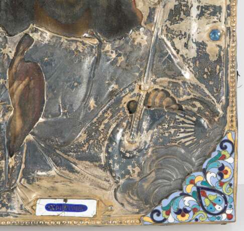 Christus Pantokrator mit vergoldetem Silberoklad - photo 6