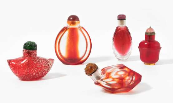 5 Glas Snuff Bottles - Foto 1