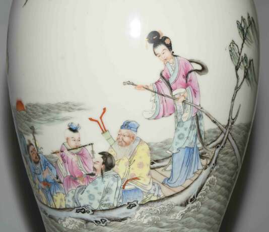 Grosse Famille rose Vase - photo 9