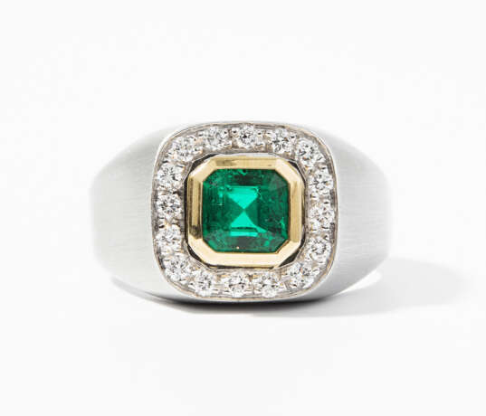 Smaragd-Brillant-Ring - photo 1