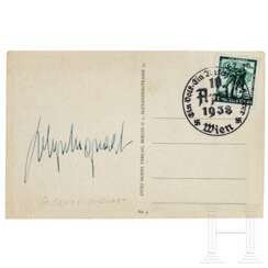 Arthur Seyß-Inquart - Tintenautograph auf Postkarte 