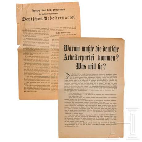 "Warum musste die deutsche Arbeiterpartei kommen? Was will sie?" - NSDAP-Propagandaschrift vom 24. Februar 1920 - photo 1