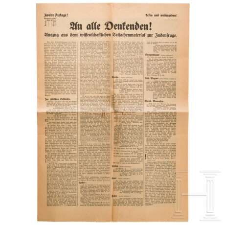 "Warum musste die deutsche Arbeiterpartei kommen? Was will sie?" - NSDAP-Propagandaschrift vom 24. Februar 1920 - Foto 2