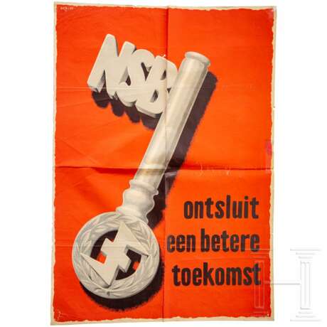 Plakat "Nationaal-Socialistische Beweging" (NSB), Niederlande - photo 1