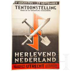 Plakat "Tentoonstelling Herlevend Nederland", Niederlande, um 1943