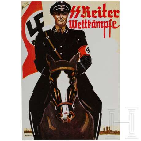 Postkarte der Münchner SS-Reiterwettkämpfe - фото 1