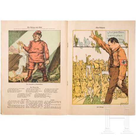 "Kladderadatsch", Nr. 36, September 1933, mit der Göring-Karikatur zur Vivisection von Arthur Johnson - photo 2