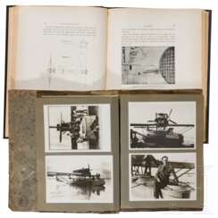 Fotoalbum "Dornier", Buch "Der Luftwiderstand und der Flug", Anhänger Luftverkehrswesen