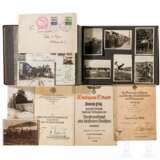 Große Gruppe Fotografien 1. und 2. Weltkrieg, Urkunde EK 1. Klasse 1939, Ansichtskarten, deutsch, 1860 - 1970 - фото 2