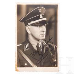 SS-Standartenführer Willy Herbert - Autograph auf Portraitpostkarte