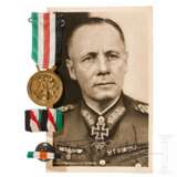 Generalfeldmarschall Erwin Rommel - signierte Hoffmann-Postkarte, Auszeichnung, Flugblätter und Dokumente - photo 1