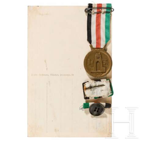Generalfeldmarschall Erwin Rommel - signierte Hoffmann-Postkarte, Auszeichnung, Flugblätter und Dokumente - photo 3
