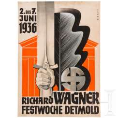 Hans Kraft - Plakatentwurf zur Richard Wagner Festwoche in Detmold 1936