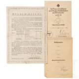 Urkunden eines Feldwebels im Grenadier-Regiment 112 - Foto 1