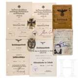 Urkunden und Auszeichnungen für Oberleutnants im Fallschirm-Jäger-Regiment 1 - фото 1