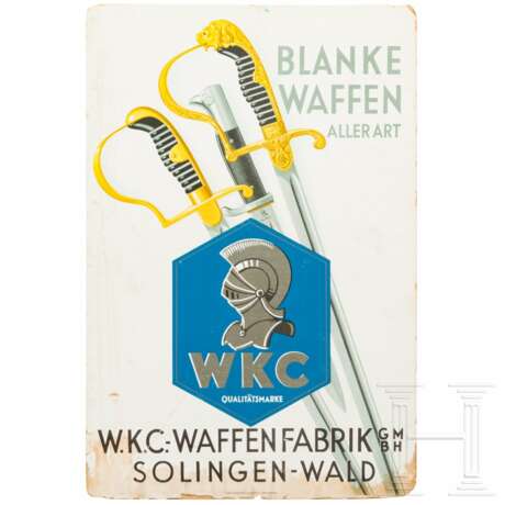 Reklametafel des Blankwaffenherstellers WKC, Solingen - Foto 1