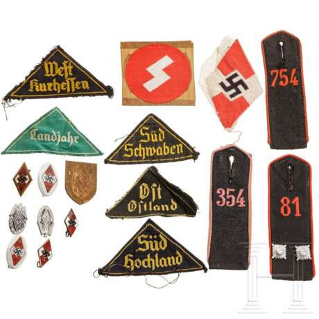Gruppe Effekten und Auszeichnungen für Angehörige der Hitlerjugend (HJ), Deutschland, 1930/40er Jahre - фото 1