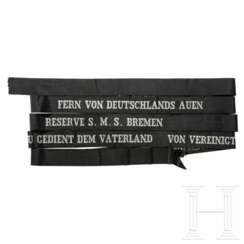 Mützenband der Kaiserliche Marine "Reserve S.M.S. Bremen" in Silber