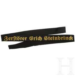 Mützenband der Deutschen Kriegsmarine - "Zerstörer Erich Steinbrinck"