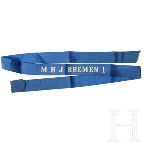 Mützenband der Marine-HJ - "M.H.J. Bremen 1" - photo 1