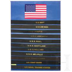 22 Mützenbänder der Marine der Vereinigten Staaten von Amerika "United States Navy"