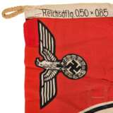 Reichsdienstflagge mit Herstellerstempelung und Abnahmestempel der Kriegsmarine - Foto 4