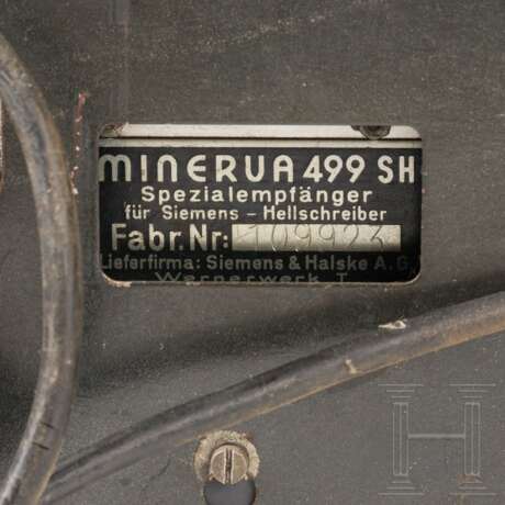 Spezialempfänger Minerva 499 SH für Siemens Hellschreiber - photo 8