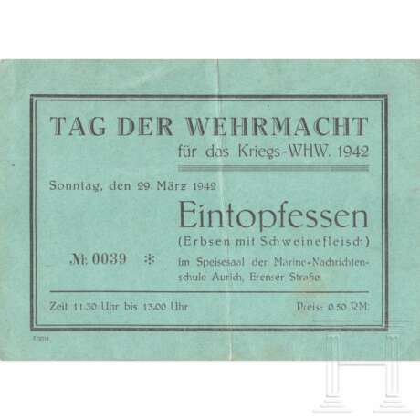 Tag der Wehrmacht, 1940-42: Zehn Karten und Belege - photo 13