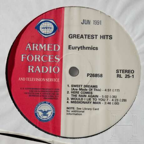 Neun Schallplatten der AFRTS (Armed Forces Radio & Television Service) - Beatles und weitere Interpreten - Foto 5