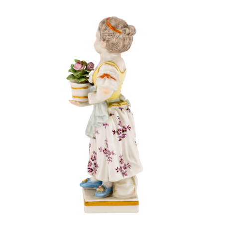 MEISSEN, Porzellanfigur aus der Serie „Gärtnerkinder“, 1860-1924. - Foto 2