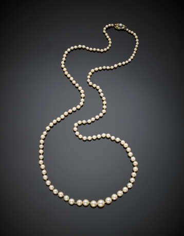 Collana a scalare in perle coltivate da mm 3 - фото 1