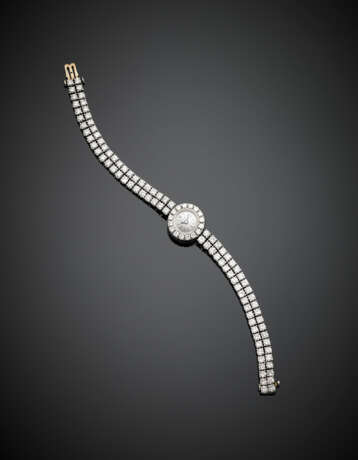 PIAGET | Orologio da polso da donna in oro bianco e diamanti rotondi per complessivi ct. 5 circa - photo 1