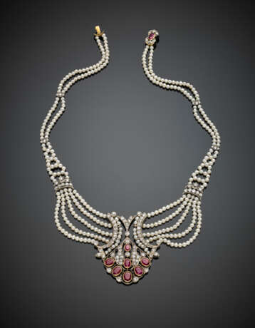 Collier di perle coltivate con centrale - photo 1