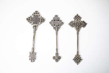 Drei koptische Kreuze