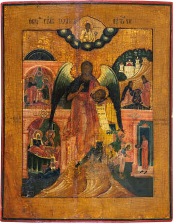 Große Ikone mit Johannes dem Täufer und Szenen aus seinem Leben - фото 1