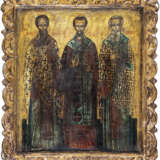 Großformatige Ikone mit den drei Heiligen Hierarchen - Foto 1
