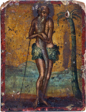 Seltene Ikone mit dem Heiligen Onuphrios ''der Große'' - Foto 1