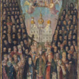 Signierte Ikone mit der Synaxis der Heiligen vom Kiewer Höhlenkloster - Foto 1