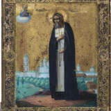 Fein gemalte Ikone mit dem Heilige Seraphim von Sarow - фото 1