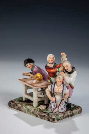 Miniaturgruppe ''Wirtshausszene mit Streit'' aus der ''Venezianischen Messe'' - photo 1