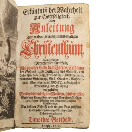Religiöse Schrift, Leipzig 18. Jahrhundert. - - photo 1